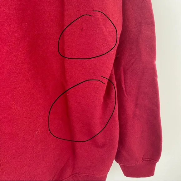 Alaska Hoodie Dark Red Sz Large Outdoor Nature - Picture 4 of 4